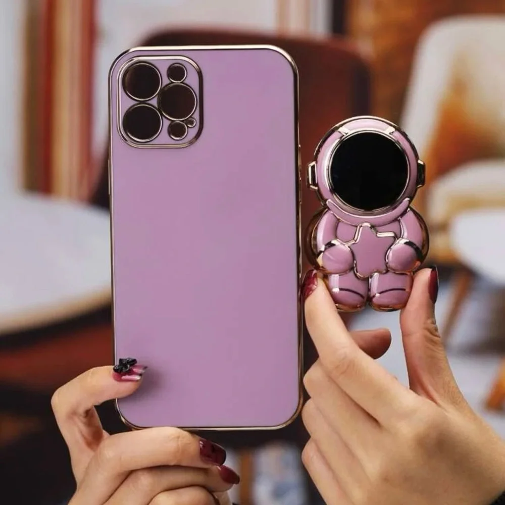 iPhone 14 pro max case with stand black or purple
